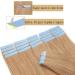 SEGO Tape Hair Extensions - 100% Remy Human Hair Adhesive Tape | 24 Honeyblond #27 | 40 Pieces + 10 Free Tapes - Buy Online on GoSupps.com