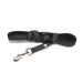 IDC Color & Gray rubberized leash 14 mm x 5 m with loop black-gray Black-gray 14 mm x 5 m (with loop)