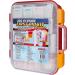 Rapid Care First Aid 804-15-12 100 Person 376 Piece Emergency First Aid Kit  Exceeds 2015 OSHA/ANSI Standards  Wall Mountable  Multi Compartment with Easy Access Tilt Trays Clear/Red Meets OSHA / ANSI 2015 - Buy Online on GoSupps.com