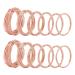 BENECREAT 12 Rolls 196 Feet Dead Soft Copper Wire, 18/20/22/24/26/28 Gauge Round Copper Wire for Jewelry Craft Making