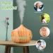 Aroma Diffuser with Essential Oils - 400ml Ultrasonic Aromatherapy Humidifier with Color Light & Timer for Bedroom Apartment & Office - Yellow - Buy Online on GoSupps.com