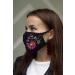 Buy Hand-Embroidered Black Face Masks - Washable 100% Cotton 3 Layers Reusable & Breathable - Fast International Shipping - Buy Online on GoSupps.com
