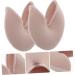 Healvian Silicone Gel Soft Slippers Pointed Heel Toe Protectors - Beige 10X9.5cm - Buy Online on GoSupps.com