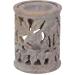 GURU Shop Indian Fragrance Lamp & Essential Oil Diffuser - Cream White Aroma Lamp Made of Bacon Stone - Round Flower Design for Aromatherapy (8x6x6 cm) - Buy Online on GoSupps.com