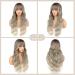 Faelbaty Long Curls Blonde Wig - Ombre Brown to Blonde for Women | Natural Curl Party & Cosplay Wig - Buy Online on GoSupps.com