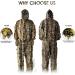 ANYDKE Ghillie Suit Camouflage Hunting Suits - Lightweight Breathable 3D Leaf Camo Clothing for Jungle Shooting, Airsoft, Photography - Fits 5.9-6.2ft Tall - Ideal for Outdoor Activities and Halloween - Buy Online on GoSupps.com