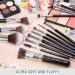 Nir Beauty 15-Part Vegan Make-Up Brush Set | Award-Winning Professional Brushes with Case Sponge Cleaner & Gift Box | Black & Silver - Buy Online on GoSupps.com