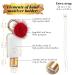 LOVANDI Hand Sanitizer Holder Keychain - Refillable Mini Travel Bottle - Gold/White - Buy Online on GoSupps.com