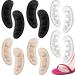 6 Pairs Ball of Foot Cushions for High Heels Silicone Non-Slip Forefoot Pads  Metatarsal Pads Reusable Forefoot Cushions Shoe Pads Pain Relief and Comfort for Women (Black  Light Brown  Transparent)