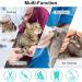 WMLBK Adjustable Cat Grooming Bag - Anti-bite Scratch Cat Grooming Bathing Mesh- Cat Washing Bath Bag For Shower Cleaning Ear Medicine Feeding (Green and White) - Buy Online on GoSupps.com