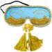 Breakfast at Tiffany's Audrey Hepburn Sleep Mask Set with Ear Plugs - Holly Golightly Replica Eye Mask with Silk Material and Eyelashes - Buy Online on GoSupps.com