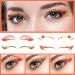 24 Pair Holographic Eyeliner Stickers - Colorful Self-Adhesive Eyes Stickers for Rave Party & Festival Decorations | 4 Exciting Styles - Buy Online on GoSupps.com