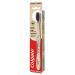 Colgate toothbrush made of bamboo with coal brush - medium toothbrush - gripped from biodegradable bamboo 100% of course - promotes healthy oral health.