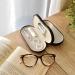 Ikee Design 2 in 1 Glasses and Contact Lens Case with Mirror - Dual Use Eyeglass and Contacts Case - Portable Travel Kit - Black - 6.3 x 2.8 x 2.4 - Eyeglasses & Contact Lens - Buy Online on GoSupps.com