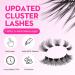 Lash Clusters DIY Eyelash Extension Kit - 110 Natural Look D Curl Individual Wispy Mega Volume Clusters - Mixed Length Reusable At-Home Lash Extension - A-VM05 - Buy Online on GoSupps.com