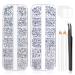 MELLIEX 4100pcs Nail Rhinestones  Clear AB Nail Gems Jewels Multi Sizes Crystals Diamonds Flat Back Rhinestones for Nails Art Crafts with French Nail Stickers Tweezers Picker Pencil Clear & AB
