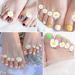 Daisy Silicone Toe Separators - 8pcs for Manicure Pedicure Nail Art DIY - White - Buy Online on GoSupps.com