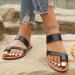 Summer Bunion Flat Sandals for Women | Stylish Lightweight Orthopedic Correction Flip Flops | Breathable Toe Corrector for Hallux Valgus | Size 8.5 Black - Buy Online on GoSupps.com