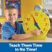 Buy Learning Resources Big Time Learning 12-Hour Learning Clock - Educational Toys for Kids - International Shipping Available - Buy Online on GoSupps.com