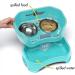 Neater Feeder Deluxe for Cats - Mess-Proof Elevated Bowls - Stainless Steel Stand (Aquamarine) - Buy Online on GoSupps.com
