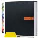 Popotop Large Photo Album Self Adhesive 4x6 5x7 8x10 Scrapbook Album DIY 60 Pages Picture Book,Gifts for Mom,Family Baby and Wedding,with Metal Pen and Plastic Board 13"x12.6"60pages Black