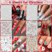 30 Sheets Holiday Nail Art Stickers - 3D Self-Adhesive Decals for Easter 4th of July Halloween Thanksgiving Christmas & Valentine's Day - Year-Round Nail Decoration - Buy Online on GoSupps.com