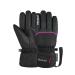 Reusch Kinder Teddy Gore-Tex Wind and Waterproof Warm Ski gloves Sports gloves Snow hand shoes for sledding winter gloves black / pink 4.5