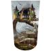 Amputee Stump Sock Castle Fantasy White Wolf V1 3Ply Stump Sock