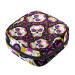 Menstruation pad bag with zipper women's napkin bag tampons collection bags for women and girls (Forale Mexican sugar skull)