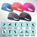 LoveYee Women's Workout Headbands - Set of 5 Wide Boho Hair Bands for Yoga, Running, and Sports - Buy Online on GoSupps.com