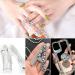Jollin 3456pcs Flatback Rhinestones Glass Charms Diamantes Gems Stones for Nail Art 6 Size ss4 ss12 Light Purple AB - Buy Online on GoSupps.com