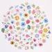 Knaid Flower Stickers Set (360 Pieces) Decorative Assorted Floral Sticker for Scrapbooking Planner Bullet Journals Supplies - Buy Online on GoSupps.com