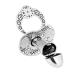 fish Children's Christening Gift Pacifier Real Silver Clear Ecological Packaging