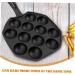 HOMSFOU Snail Pan Meat Balls Seafood Dish Crepe Pancake Pan Maker Skillet Poffertjes Pan Baking Plate Octopus Ball Pan Electric Griddles Escargot Grilling Plate Pie Iron Quail Eggs - Buy Online on GoSupps.com