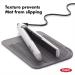 OXO Good Grips Heat Resistant Silicone Travel Mat for Curling Irons & Flat Irons - Gray | International Shipping Available - Buy Online on GoSupps.com