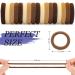 100PCS Brown Cotton Hair Ties - Seamless Thick Elastic Ponytail Holders for Women Kids & Babies | No Crease No Damage - Buy Online on GoSupps.com