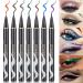 UCANBE 7 Colors Shimmer Liquid Eyeliner Makeup Set Metallic Satin Finish Colorful Sparkling Eye Liner Pen Long Lasting High Pigmented with Waterproof & Smudge Proof Formula Multicolor_7pc