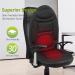 Seat Massager with Heat and Vibrating Nodes - Black Chair Massage Cushion for Back, Shoulder, and Thighs Relief - Buy Online on GoSupps.com