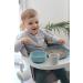Beaba Set of 4 Silicone Weaning Spoons | Stage 1 | Soft Rounded Tip | Long Ergonomic Handle | Grey - Buy Online on GoSupps.com