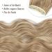 Dirty Blonde with Brown Highlights Clip in Hair Extensions - Long Wavy Full Head Synthetic Fiber Hair Pieces for Women - Buy Online on GoSupps.com