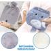 Buy Luzoon Hot Water Bottle Set - 2 Soft Fur Covers for Pain Relief | Gifts for Family & Friends - Rubber Hot Bottles (2L Gray & 1.2L Blue) - Buy Online on GoSupps.com
