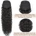 Dark Brown 24 Drawstring Curly Ponytail Extension | Synthetic Clip-In Hair Extensions - 24 Inch 4 - Buy Online on GoSupps.com