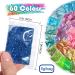 YGDZ 300g Fine Glitter Pack - 60 Colors for Arts, Crafts, Makeup & More - Extra Fine Resin Glitter for Tumblers, Festival Decoration - 5g Each Bag - Buy Online on GoSupps.com