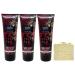 Bath & Body Works Vampire Blood 3 Pack Body Cream Bundle with a Wild Jasmine Bar Soap - Full Size