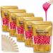Depilatory Wax, 17.5 Oz Hair Wax Beans by Charmonic, Hard Body Wax Beans, Hair Removal Depilatory Wax European Beads for Women Men 500g/1.1 lb (rose)