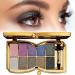 10 Colors Sparkle Shimmer Eyeshadow Palette Gold Eyeshadow Shimmer Makeup Palette Highly Pigmented Long Lasting Makeup Set Eye Shadow Palette Makeup 01