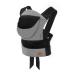 kk Kinderkraft Adoree Baby Carrier from 3 Month to 20 kg Ergonomic Baby Sling 2 Carrying Position: Front and Back Adjustable Straps Detachable Hood Natural Materials Cotton Linen Viscose Gray Gray-Black ADOREE