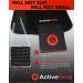 ActiveGear Waist Trimmer Belt - Red Medium | Slim Body Sweat Wrap for Stomach and Back Lumbar Support - Buy Online on GoSupps.com