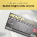 Black Disposable Nitrile Gloves Medium Heavy Duty Powder-Free Industrial Grade 4 MIL Thickness Texture Ronco Sentron4 (Medium) 100 Gloves - Buy Online on GoSupps.com