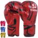 Tigera children boxing gloves |Kickboxing Muay Thai Sparring Training |Boxing bag - sandbag |Martial arts punching gloves coaching gloves for boys girls 6oz red